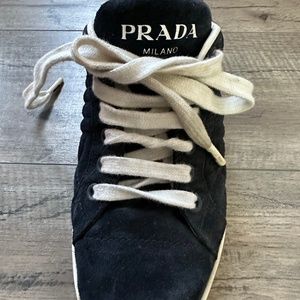 Prada navy blue sneakers